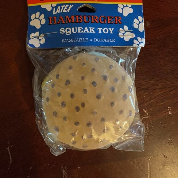 Dog Toy: Squeaky Hamburger - Picture 1 of 1